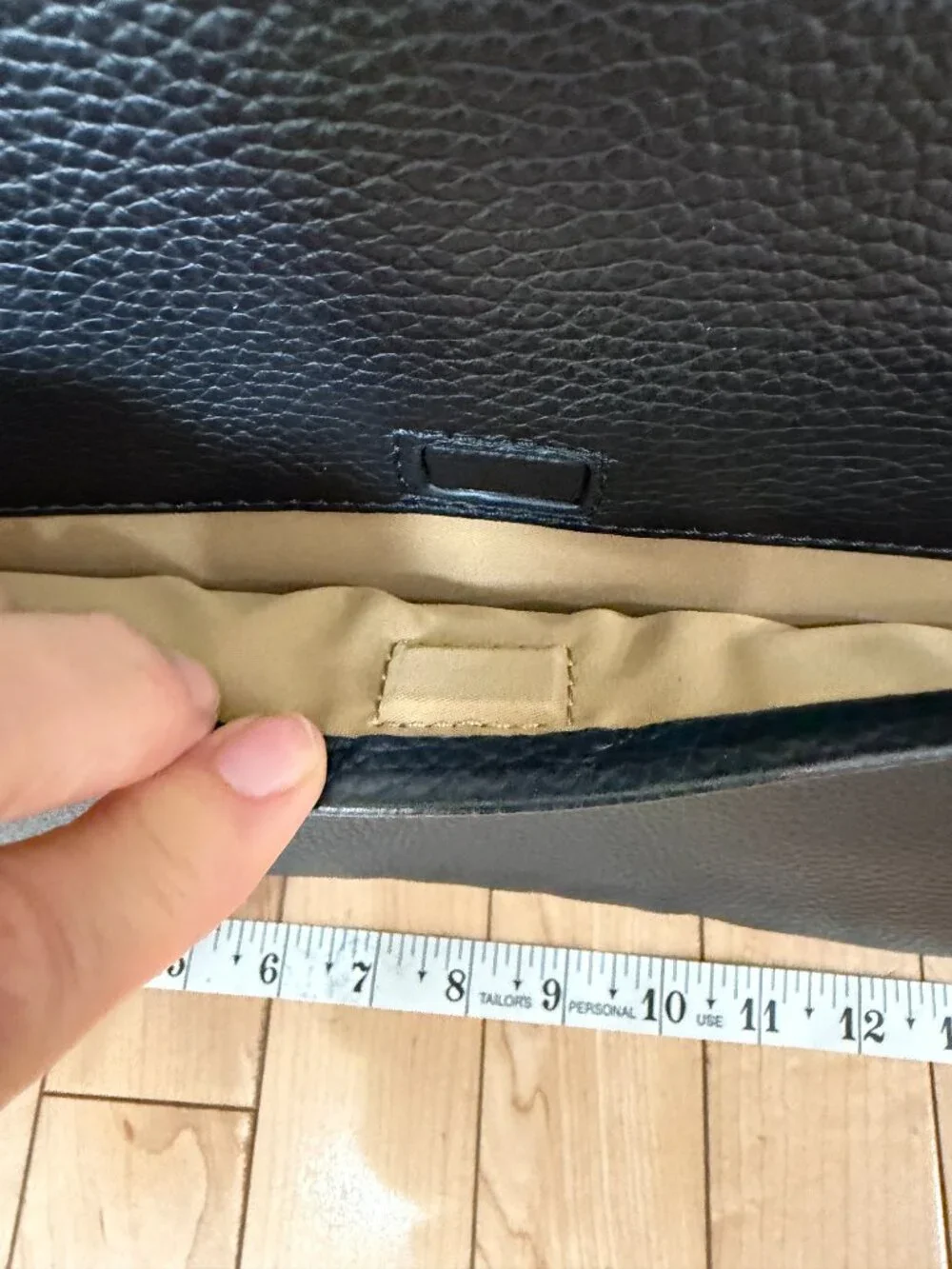 QUINCE Excursion Italian Leather Tech Folio New NWT Black Pebbled w Dustbag